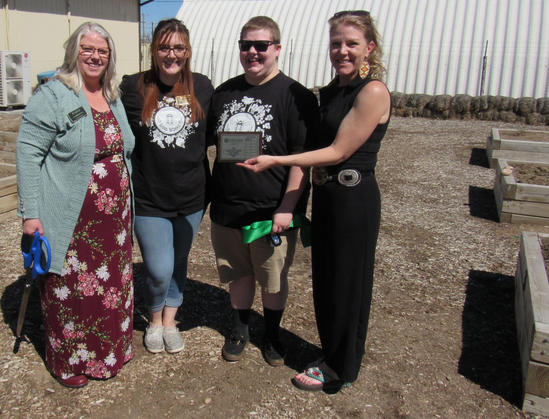 Evans Area Chamber of Commerce, Community Grows Land Works Ribbon Cutting, Garden City, Non Profit feeding families