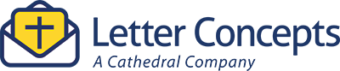 A logo for letter concepts a cathedral company
