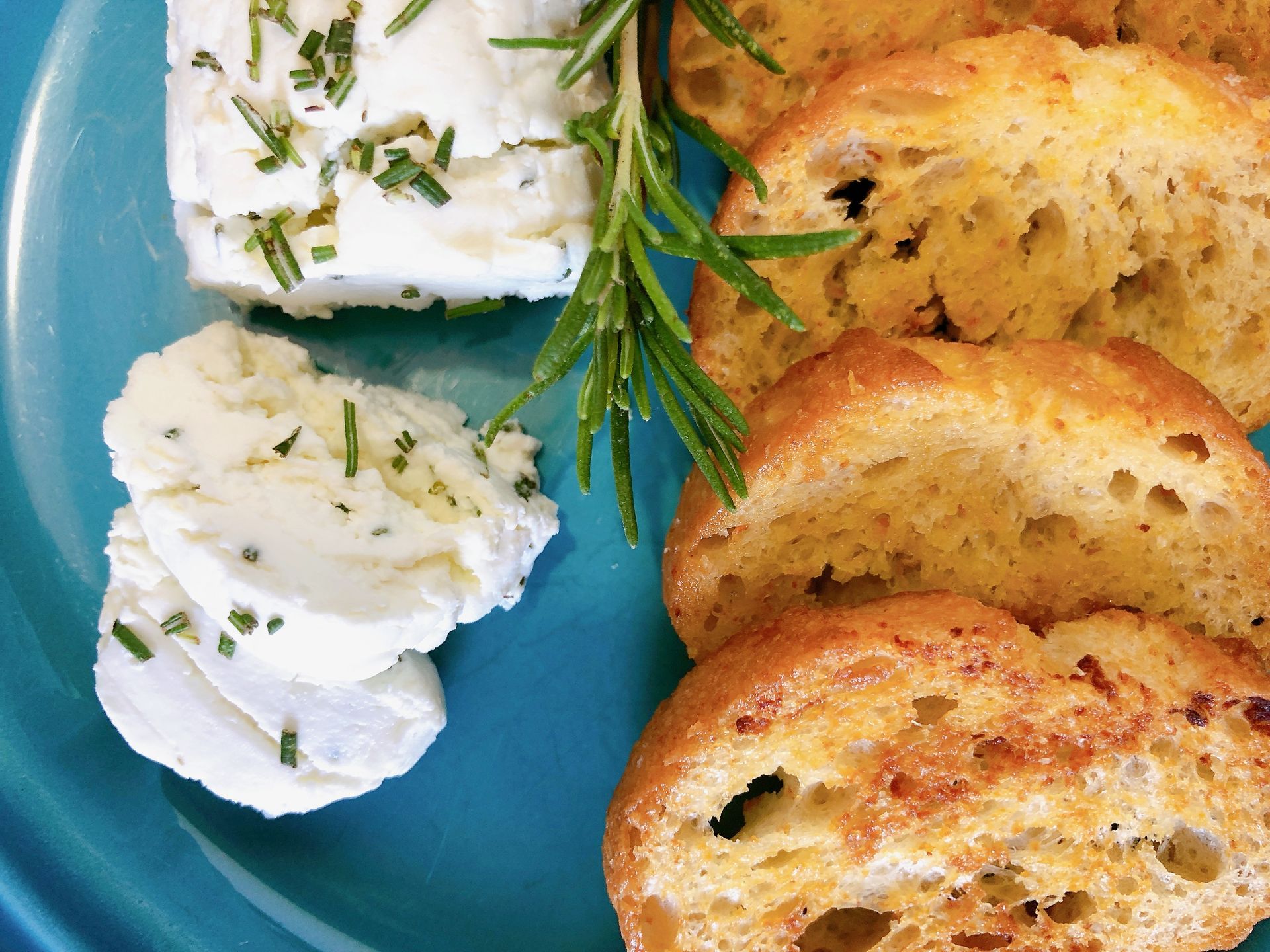 Goat Cheese with Rosemary and House Made Crostini