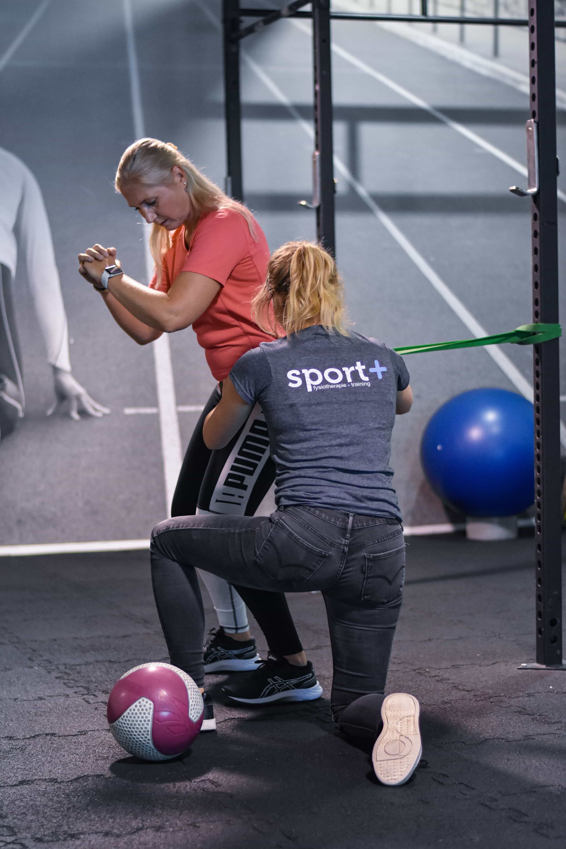 Training onder begeleiding van een fysiotherapeut