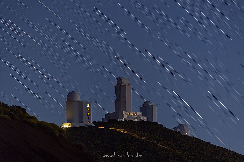 Startrails Tenerife teide