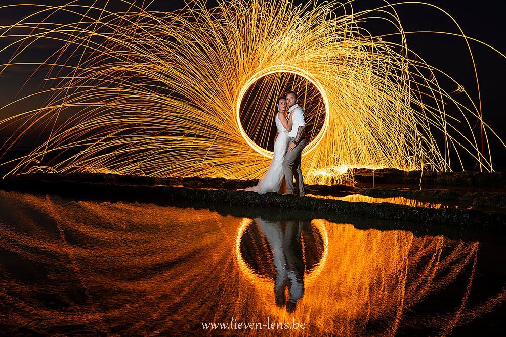 Trouwfoto's met een speciaal effect