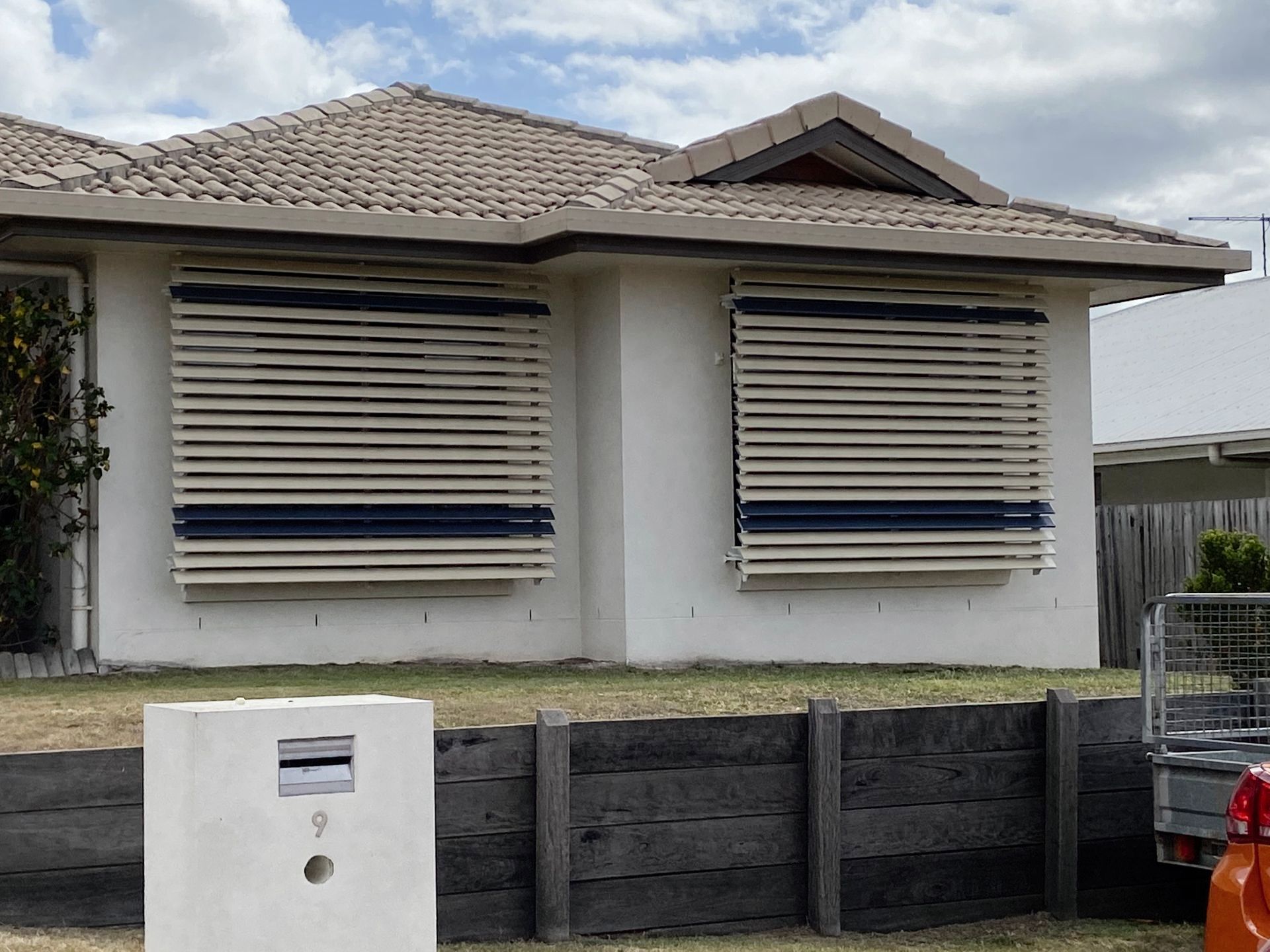 Blue Aluminium Awnings — Gladstone, Qld — Advantage Screens & Blinds Gladstone