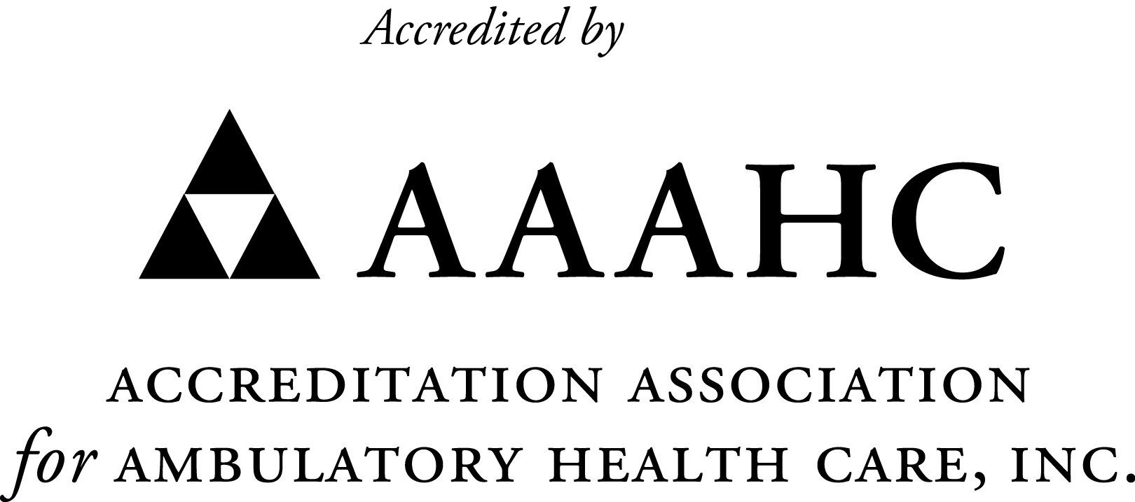 Accredited by Accreditation Association for Ambulatory Health Care | AAAHC
logo
