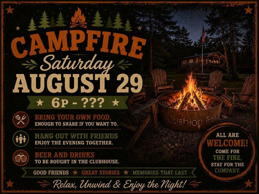 cushion peaks campfire on august 29