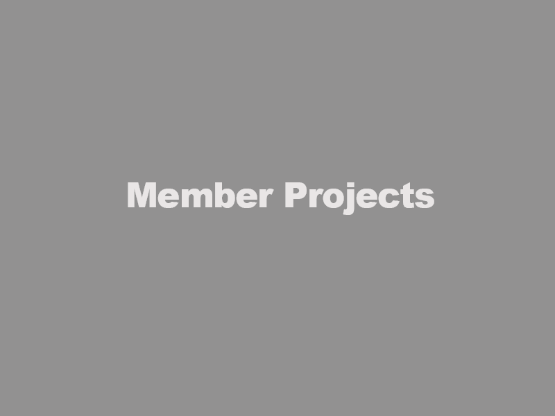 Gray screen with centered white text reading “Member Projects”