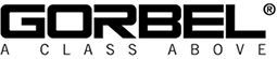 Gorbel logo, black text on white background: