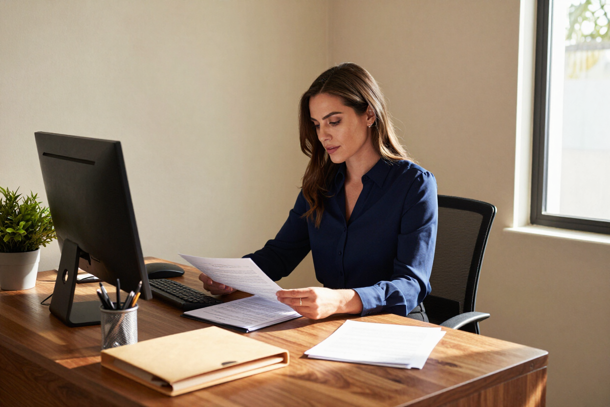 Ceceila L. Godwin working in the Annie Bail Bonds office