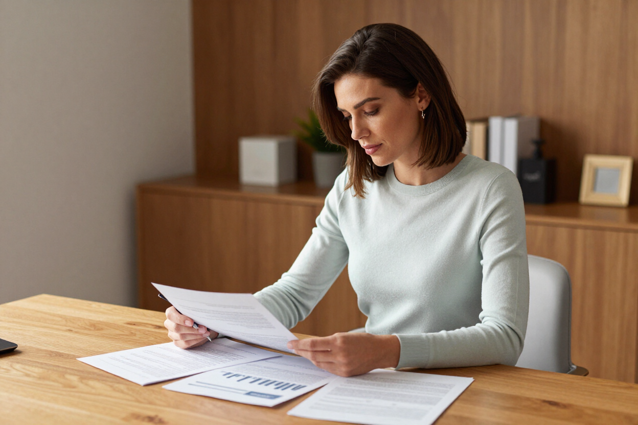 Reviewing bail bond payment paperwork