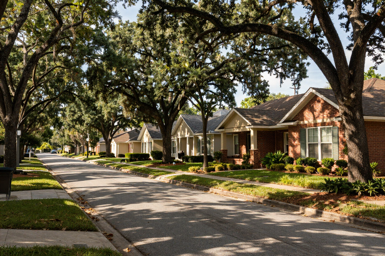 Temple Terrace residential neighborhood near USF