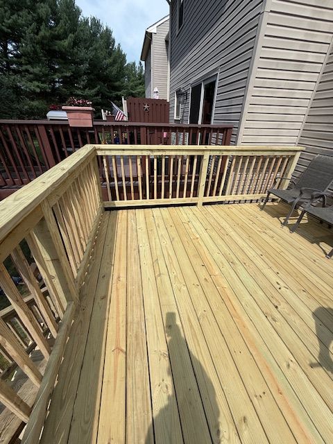 A Residential Backyard Deck