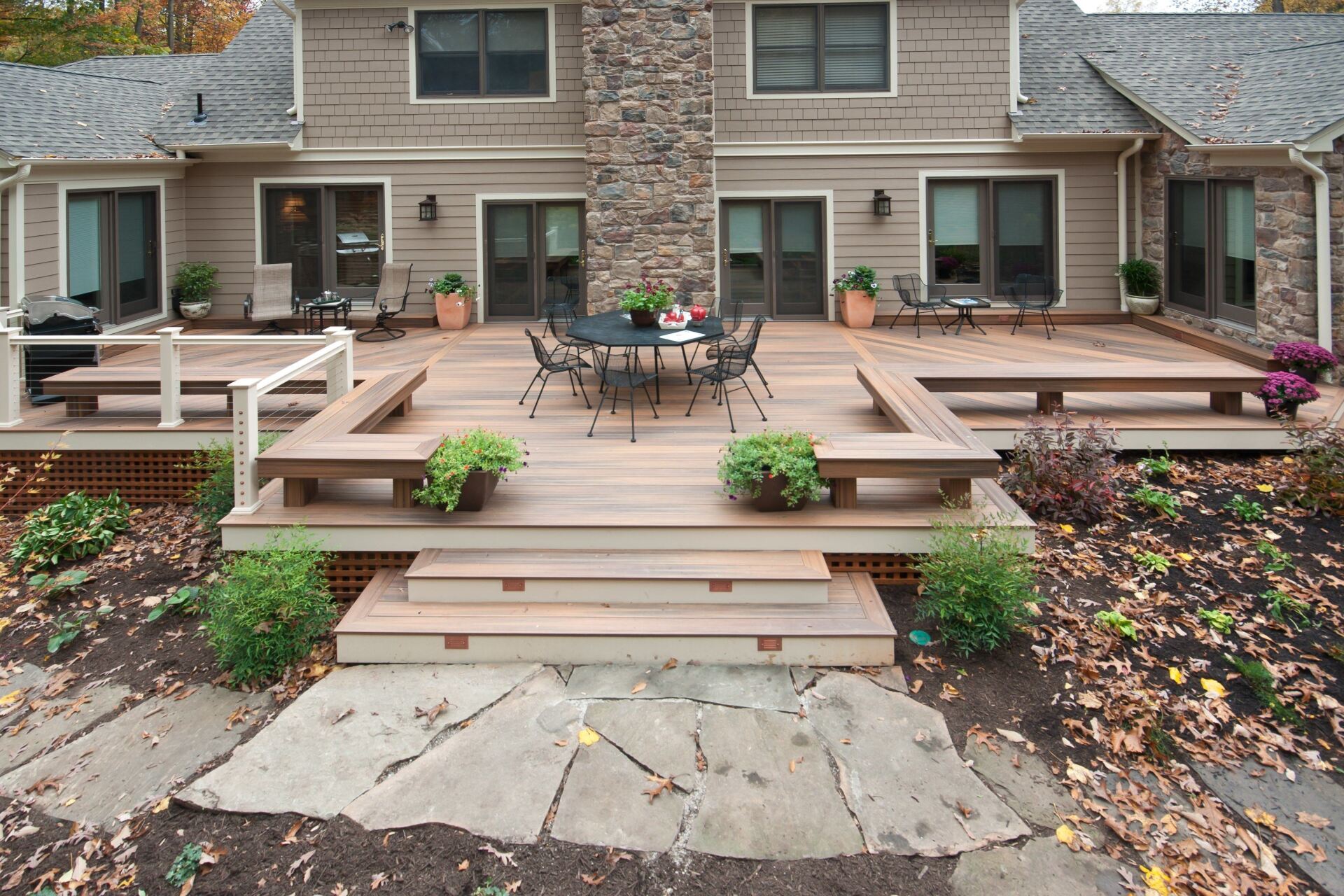 Backyard Deck with Outdoor Seating
