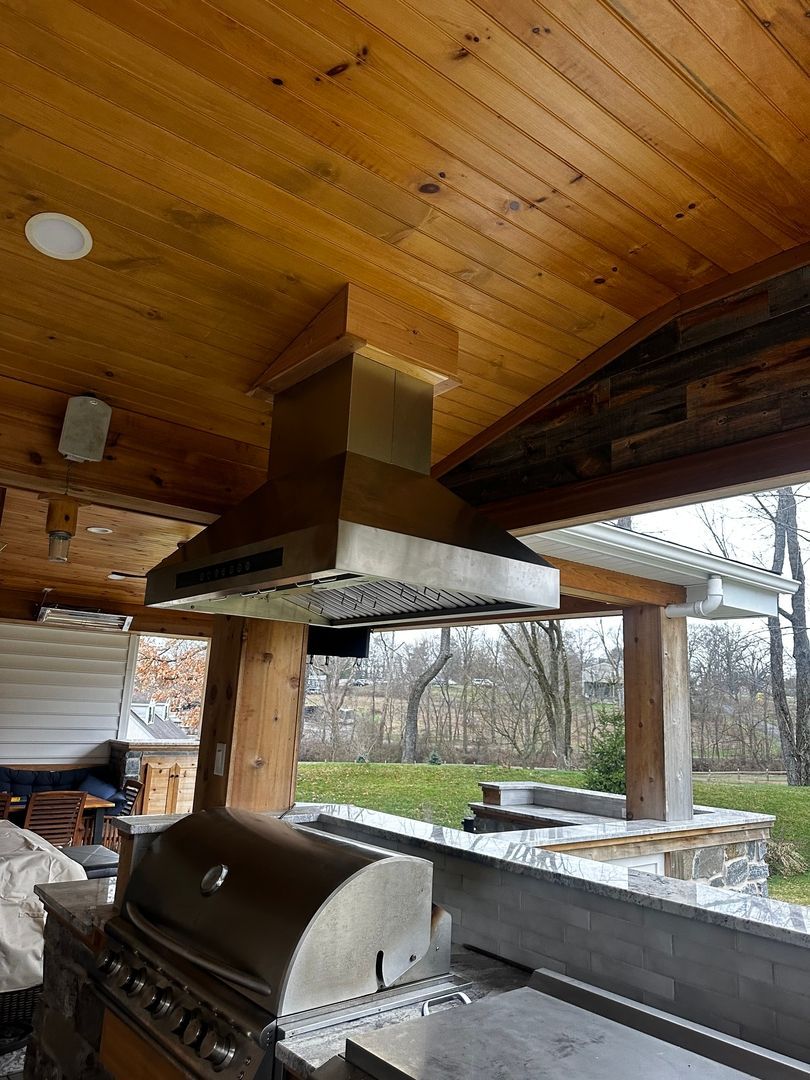 Outdoor Grill Vent Hood