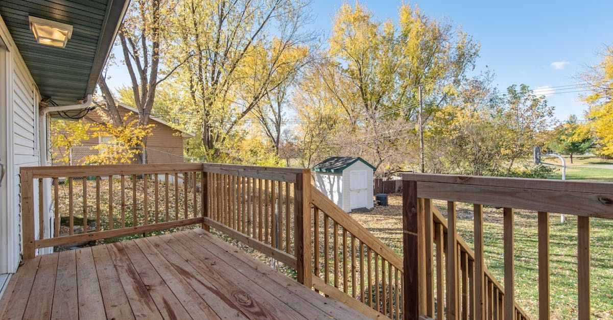 Wooden Deck and Garden