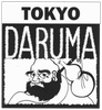 A black and white logo for tokyo daruma