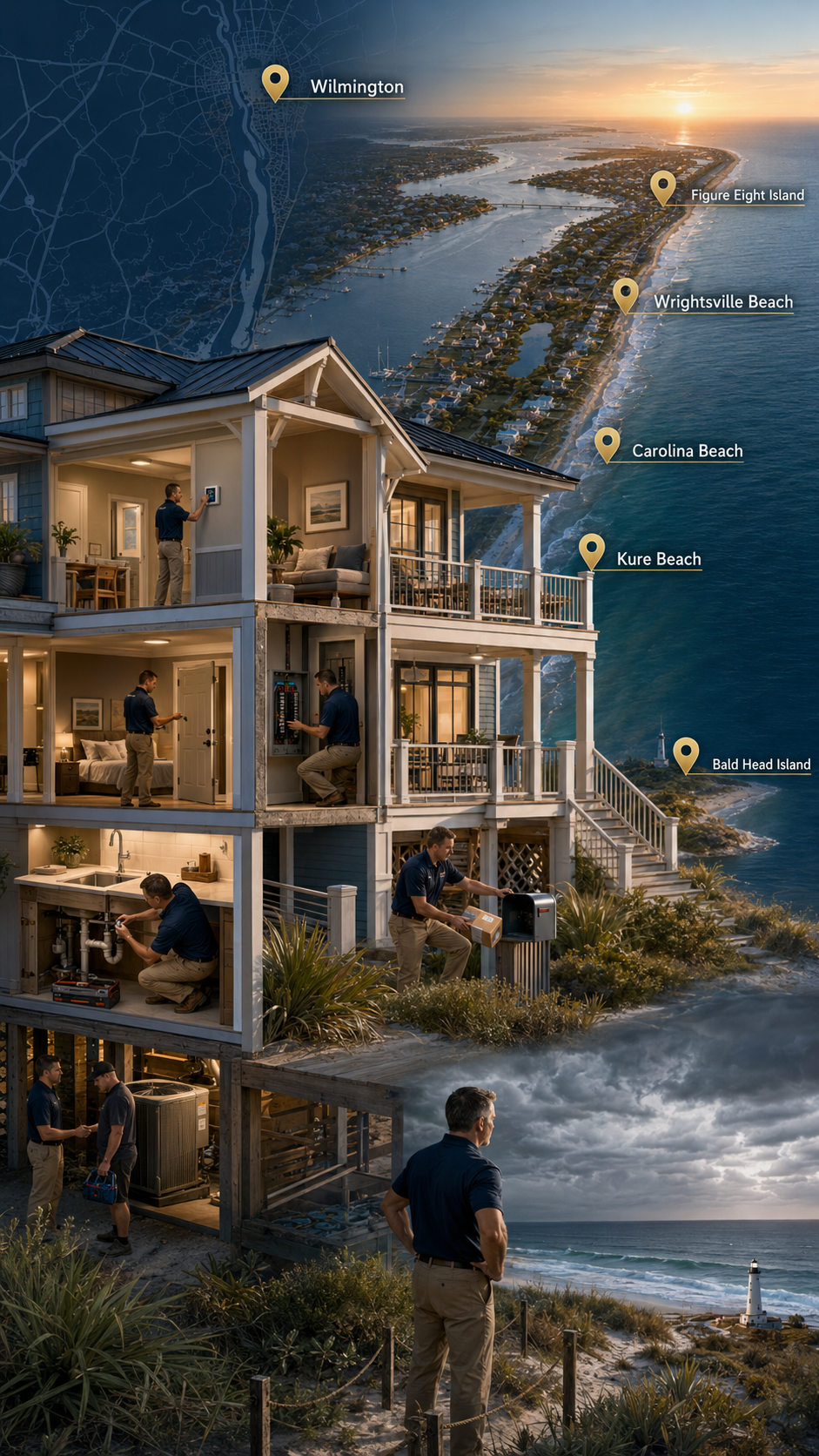 Wilmington Watchdog service area covering Wilmington and surrounding beach communities