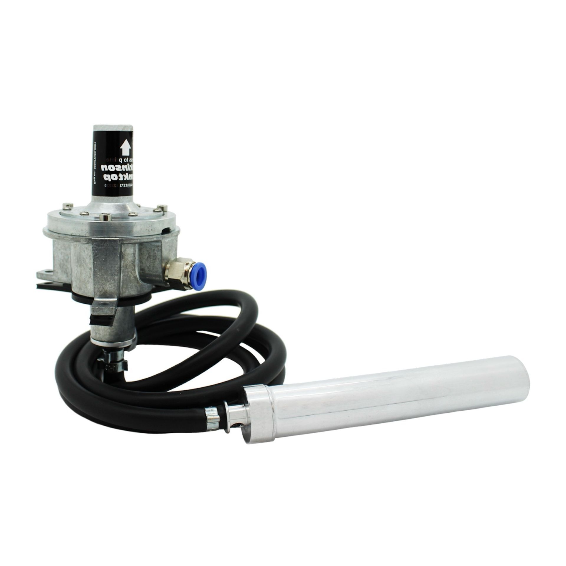 Photograph of Atkinson Equipment TankTop top outlet systems, against a white background. 
