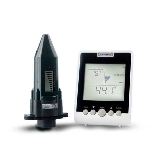 Photograph of an Apollo Smart Heating Oil Energy Monitor against a white background