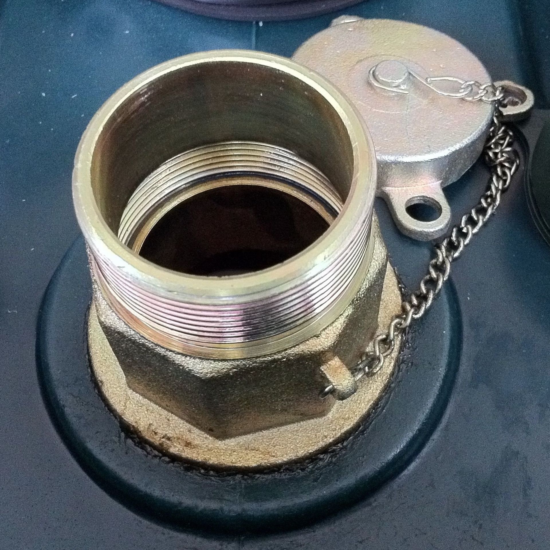 Lids and caps should be replaced when not in use. Photograph of a 2