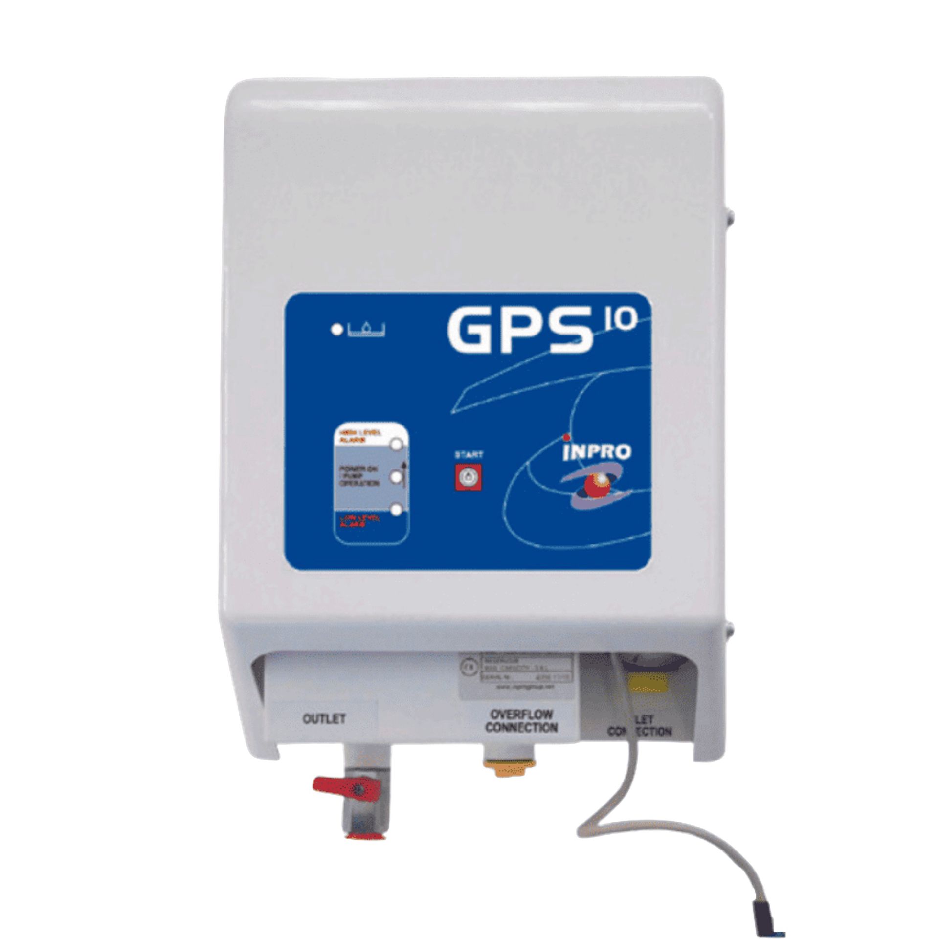 When installing a top outlet tank to serve older oil-fired appliances, it is usually necessary to fit an oil-lifter. Photograph of an Oiler oil lifter, against a white background.