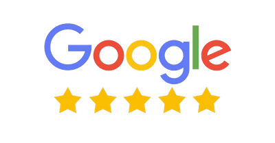 Google logo with five gold stars, indicating a 4-star rating.