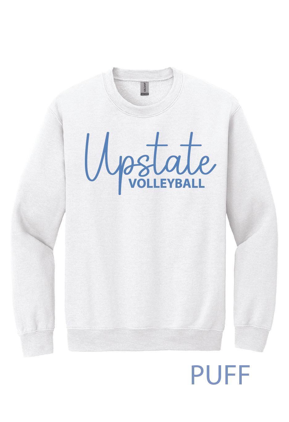 Blue Puff Sweatshirt (White)