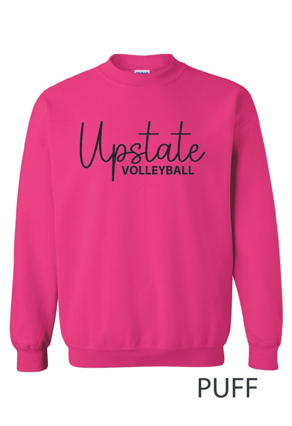 Black Puff Sweatshirt (Pink)