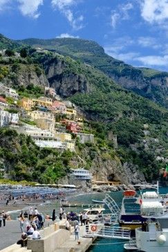Cliffside town of Positano on the Amalfi Coast Cliffside town of Positano on the Amalfi Coast