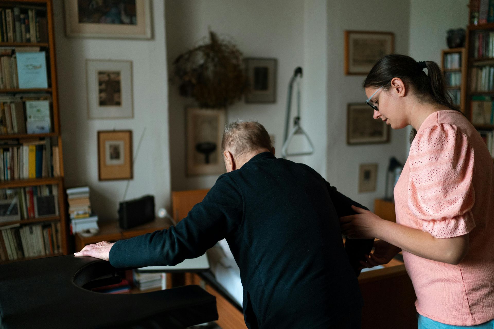 Personal Assistant assisting elderly