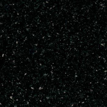 Black granite surface with small white and gray specks.