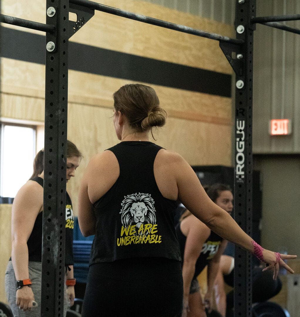 Woman in a tank top with