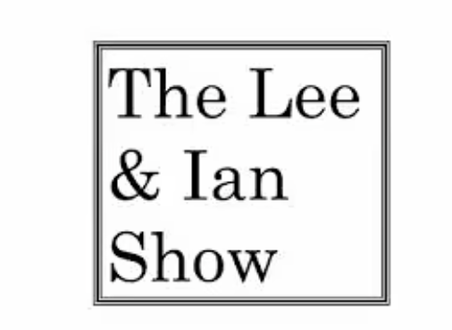 Black-and-white logo reading “The Lee & Ian Show” inside a double-lined square frame
