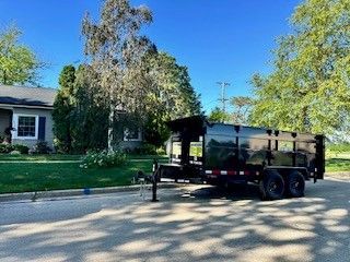 Trash Talkers Demo & Disposal truck ready for junk removal service in Chebanse, IL