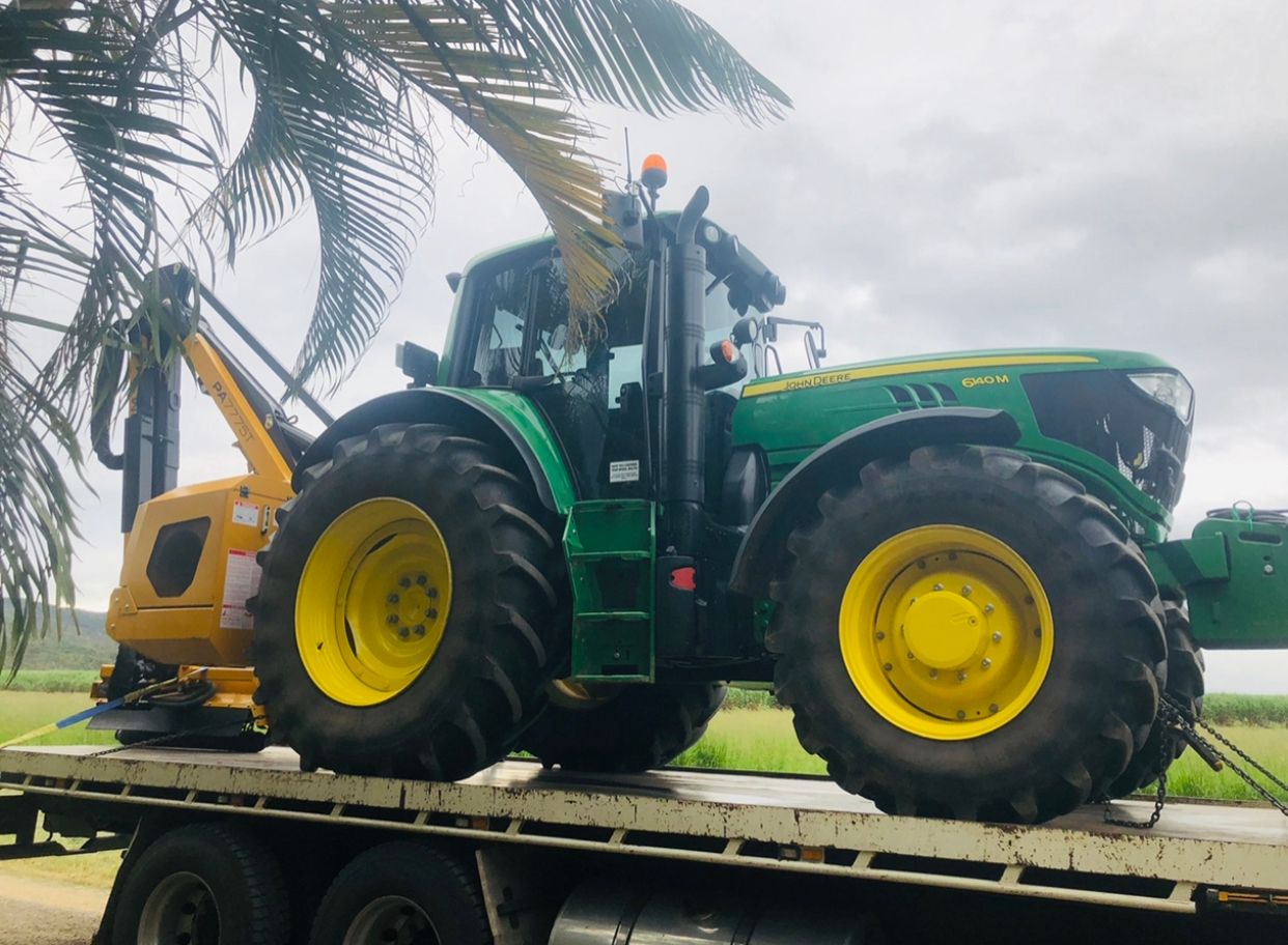 Large Yellow Lawn Mower — J.A. Slashing in Cairns, QLD