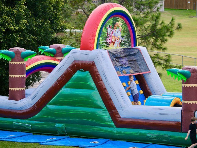 Closeup view of wall climbing — Inflatable Activities in Gympie, QLD