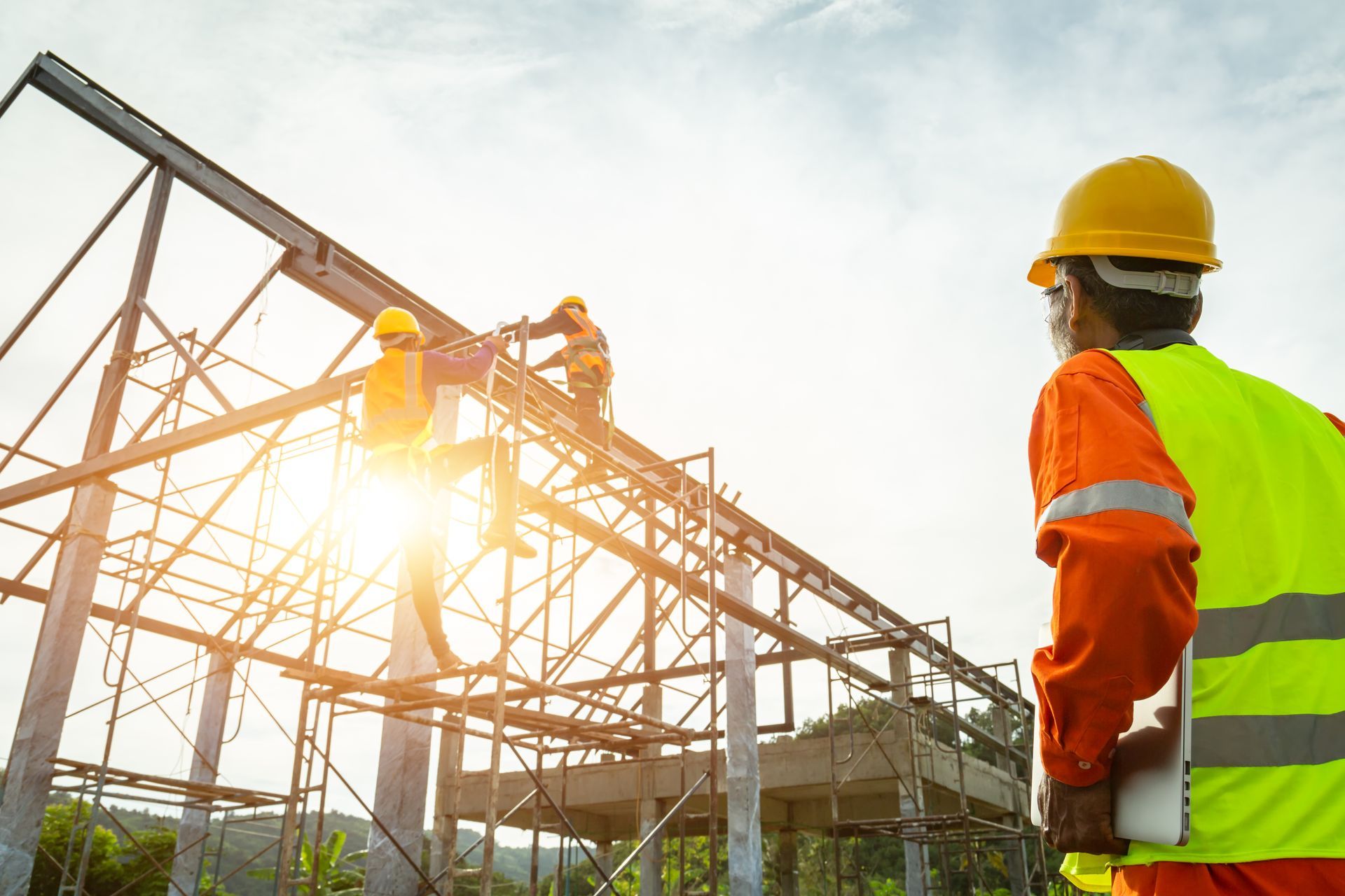 cantiere di un'impresa edile