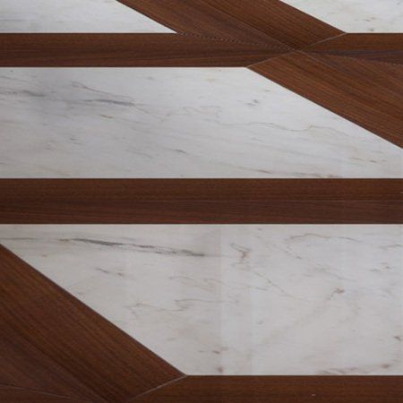 Parquet in legno e marmo