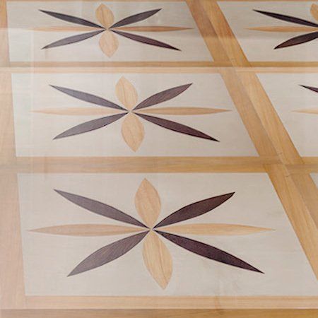 Parquet con fiori