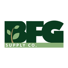 A green and white logo for bfg supply co.