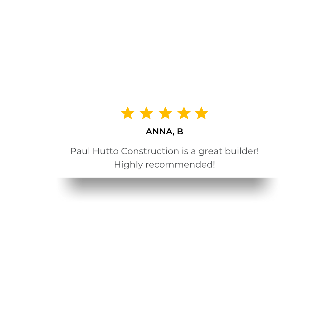 Five gold stars with text: 