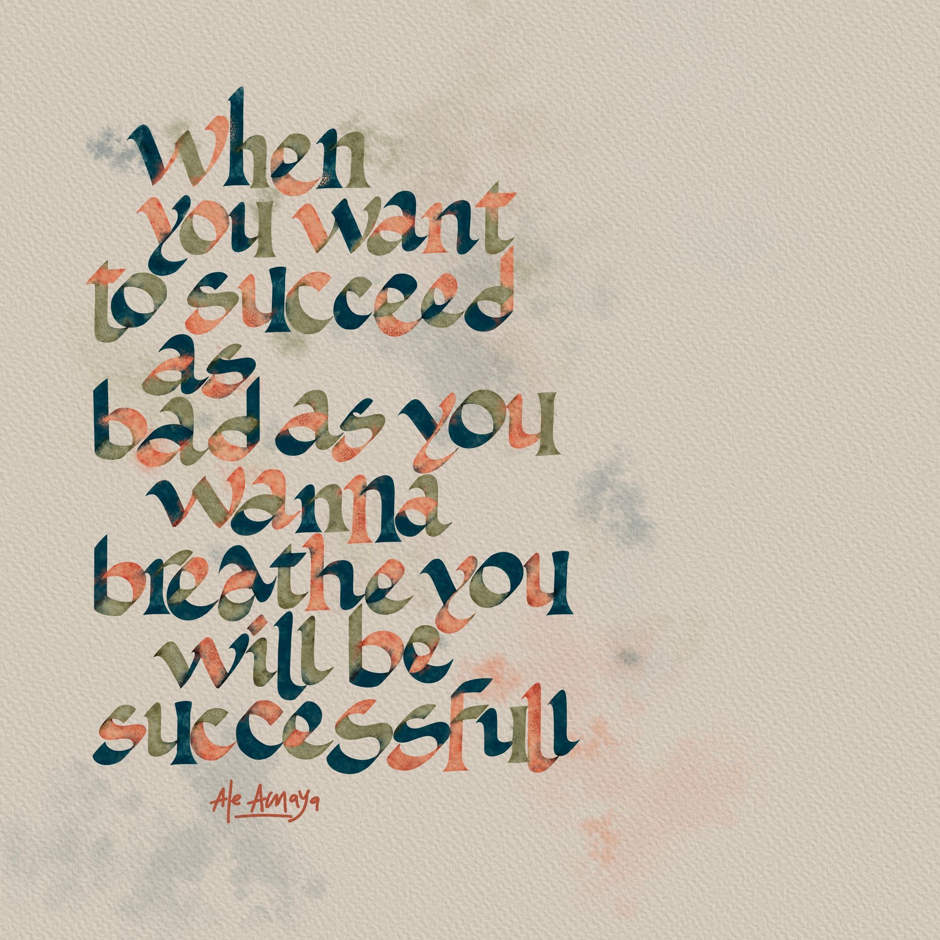 Assorted handwritten calligraphy cards with quotes, arranged in a scattered fan on a light background