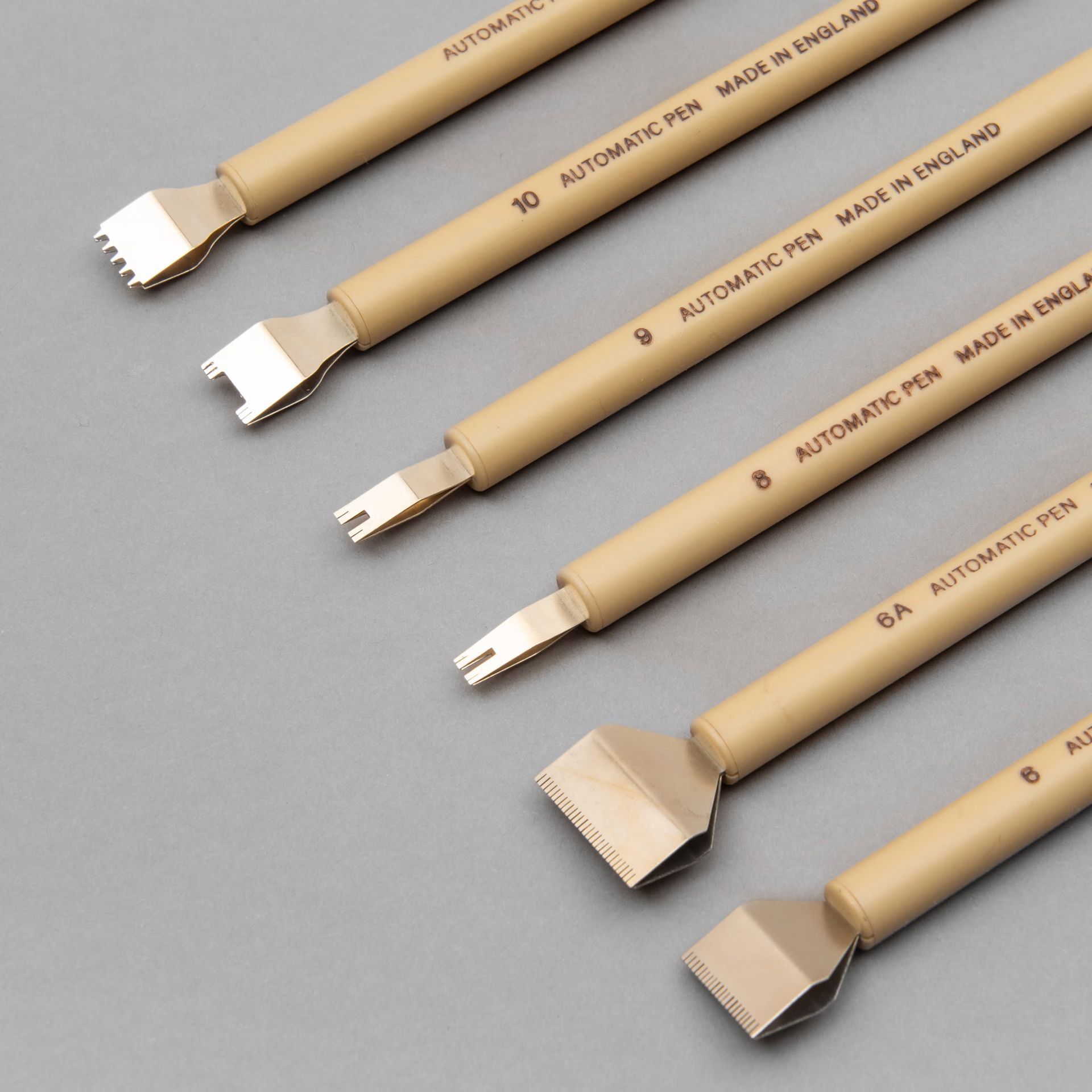 A set of six Automatic pens from Fabrikat Working Goods.