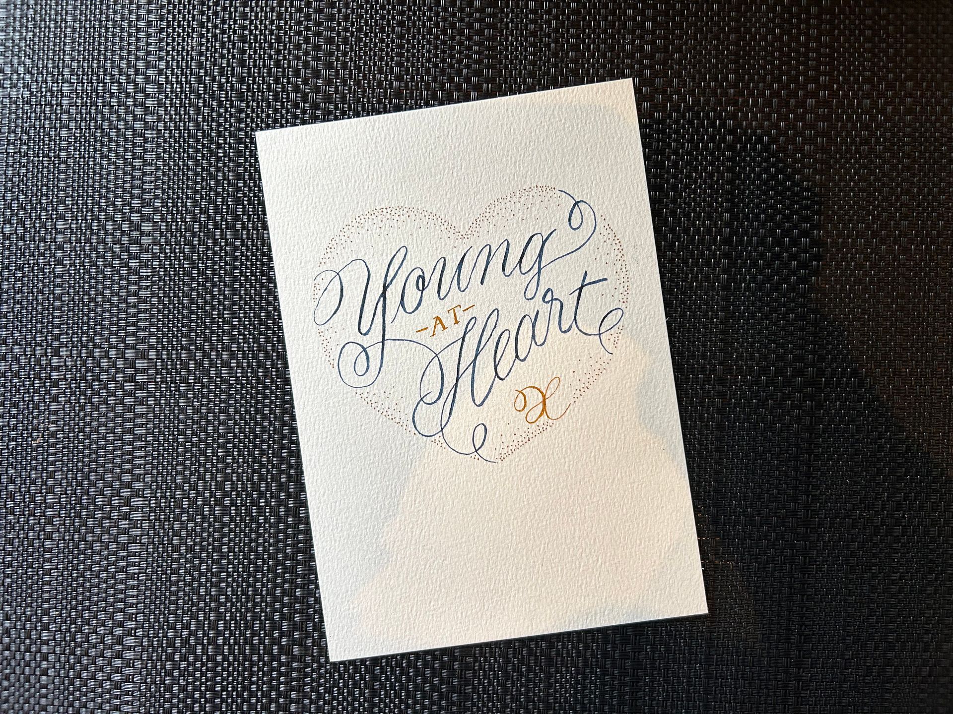 A5 greeting card design by Paula Dakin.