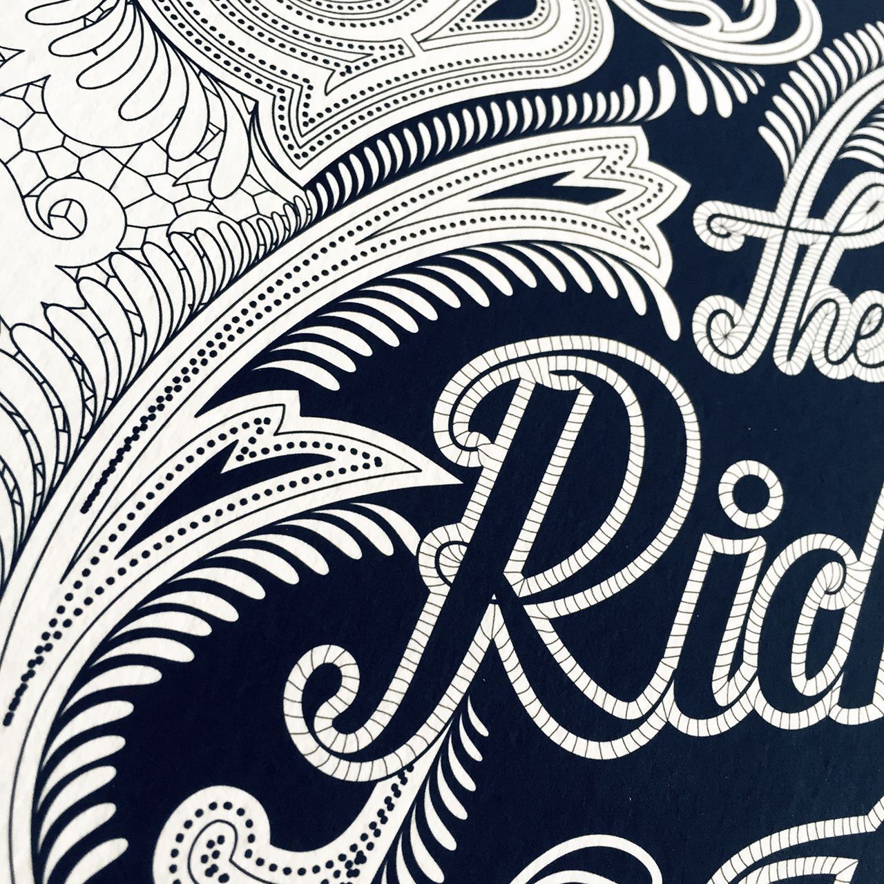 Illustrated lettering design with the message 'The Richardson's Family'.