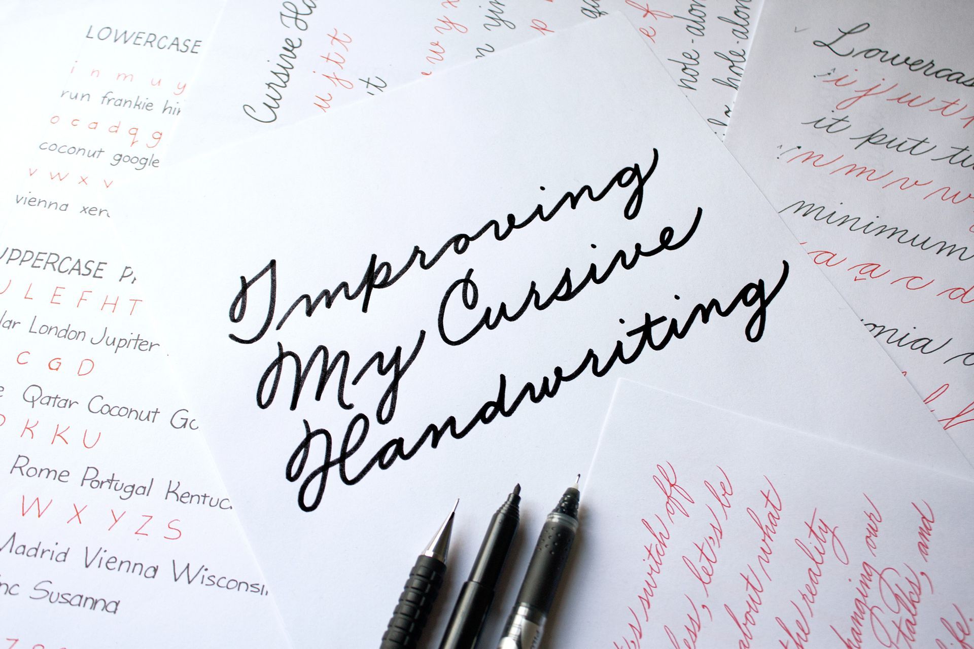 Neuland calligraphy piece in full colour with the message 'Back to school'.