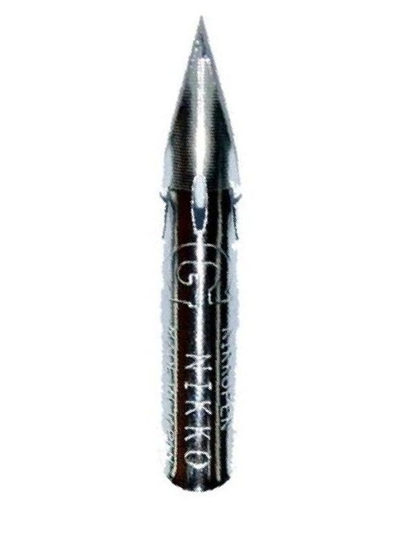 Photo of a Nikko G pointed flexible nib.