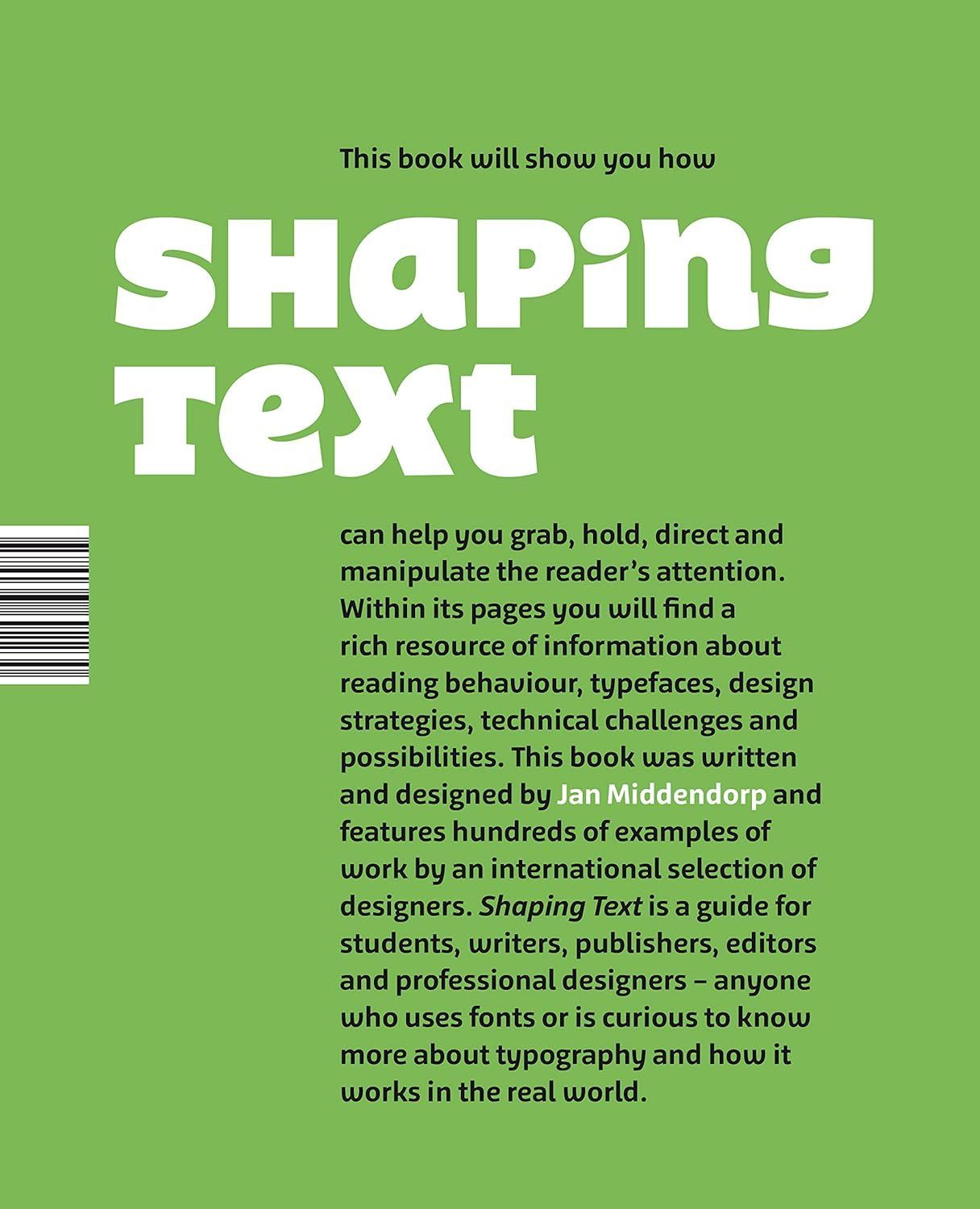 Book cover of 'Shaping texts'.