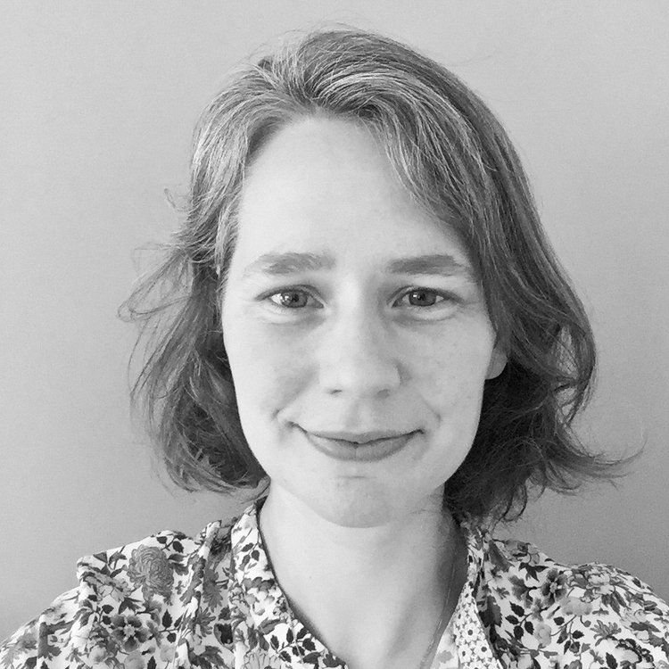 Black and white portrait of Sybille.