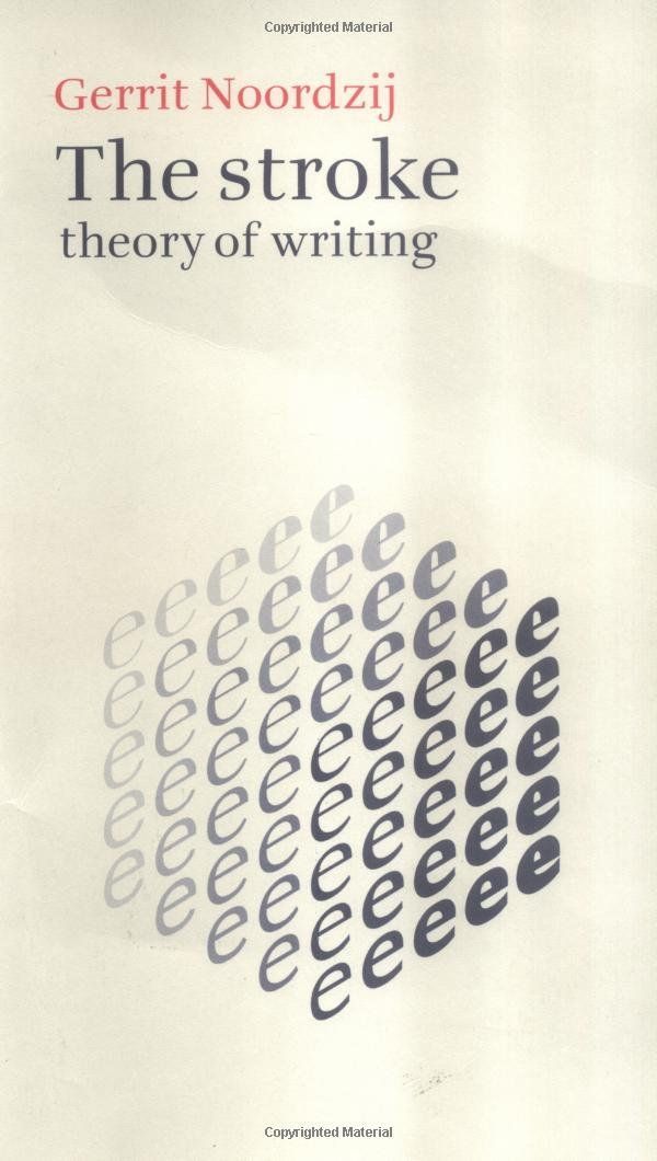 Book cover of 'The stroke' by Gerrit Noordzij.