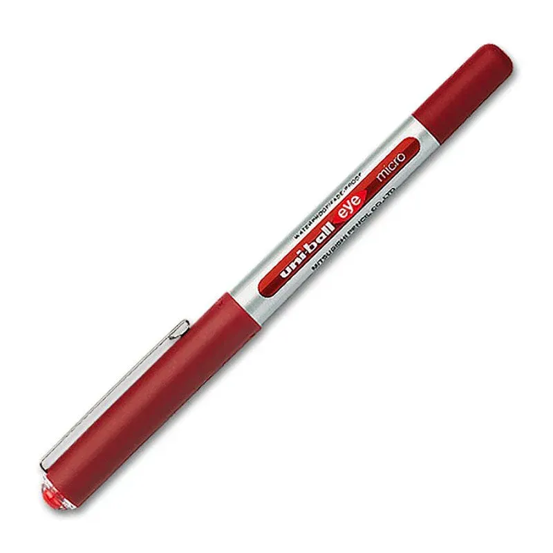 Uniball fineliner in red colour.